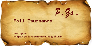 Poli Zsuzsanna névjegykártya